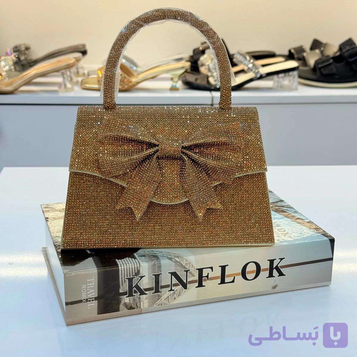 کیف نگینی پاپیونی — تصویر 1