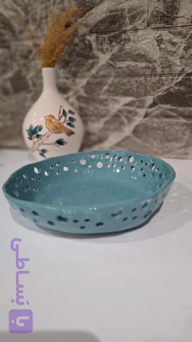 میوه خوری سرامیکی دست ساز مدل فیروزه