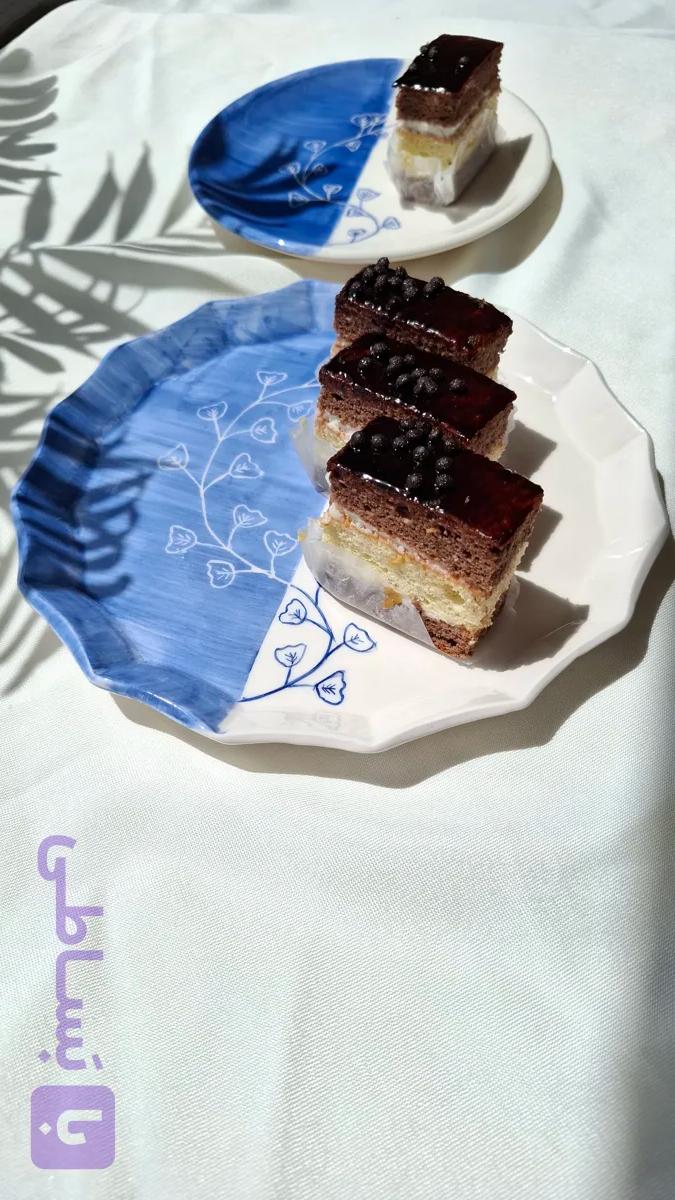 شیرینی خوری سرامیکی نقاشی شده با دست