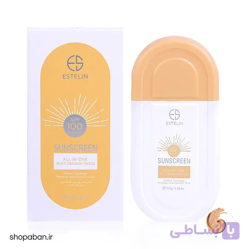 ضد آفتاب فلوئیدی رنگی تینتی استیلن SPF100 حجم 100 میلی لیتر — تصویر 1