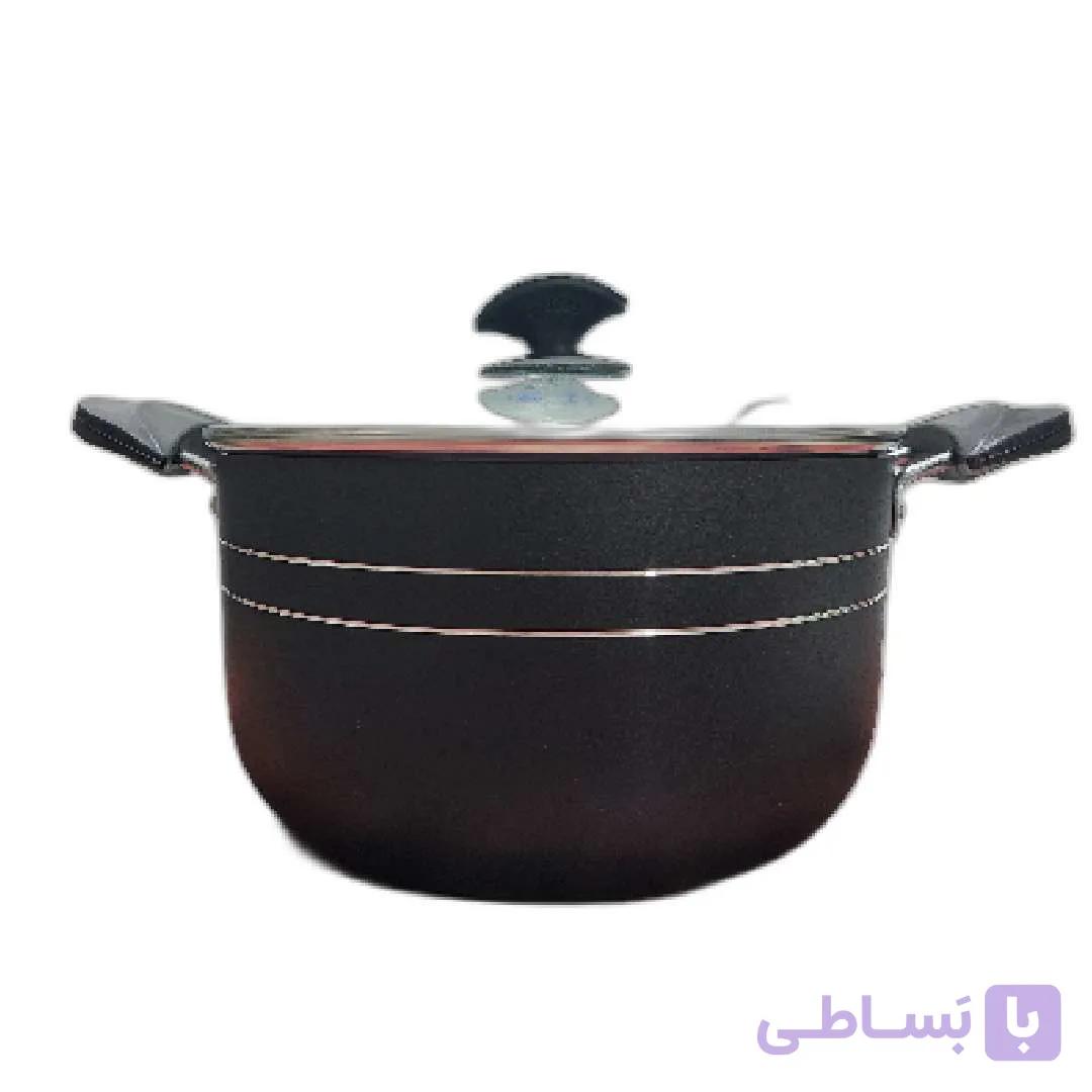 قابلمه تفلون سایز ۲۴ ظرف زر — تصویر 1
