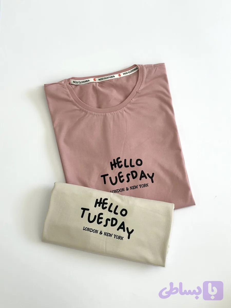 تیشرت لانگ hello — تصویر 1