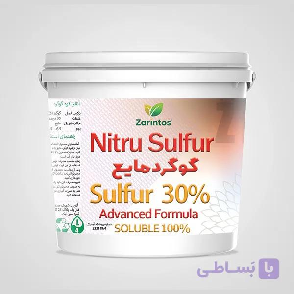 کود گوگرد مایع ۳۰ درصد ۲۰ لیتری زرین توس