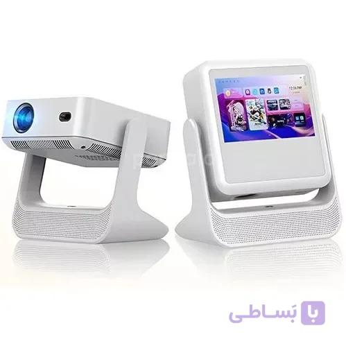 پروژکتور پرتابل SMART با صفحه نمایش تاچ | روشنایی 1920 لومن، اندروید، اتوفوکوس و کیستون خودکار — تصویر 1