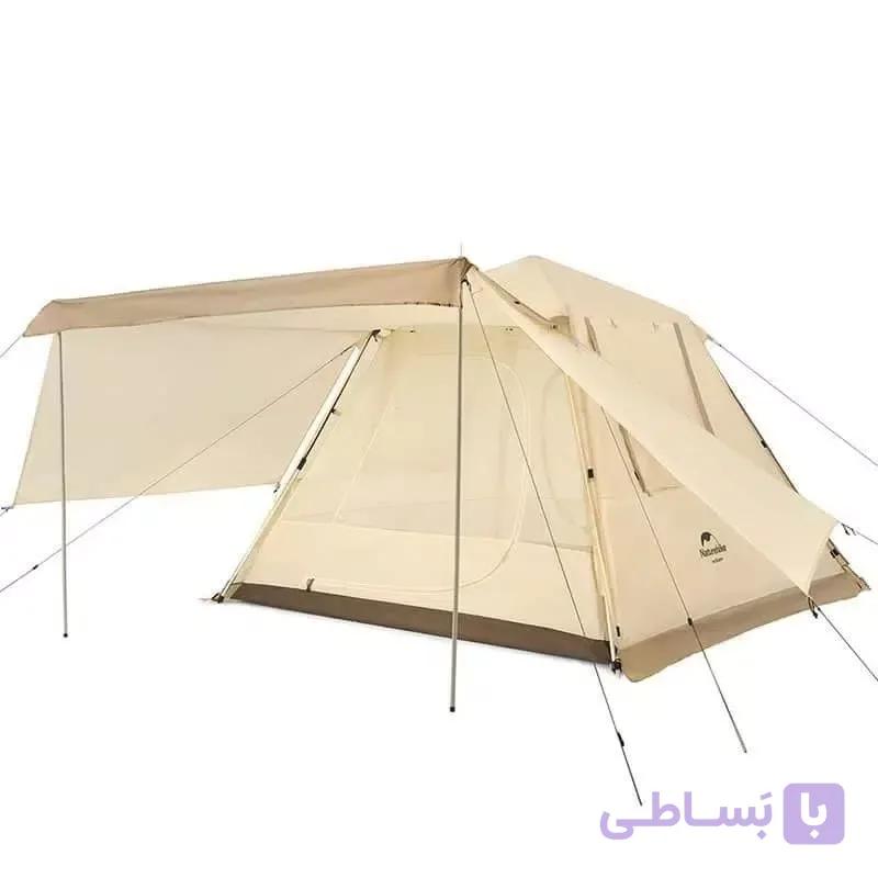 چادر اتوماتیک نیچرهایک ۴ نفره مدل NH21ZP010 | چادر کمپینگ با نصب اتوماتیک، دوپوش، عایق آب و سرما — تصویر 1