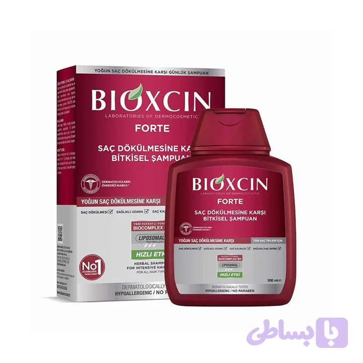 شامپو بیوکسین قرمز ضد ریزش فورت Fort مناسب برای تمامی موها حجم ۳۰۰ میلBIOXCIN FORTE HAIR