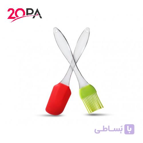 فرچه و لیسک آشپزی سیلیکونی — تصویر 1