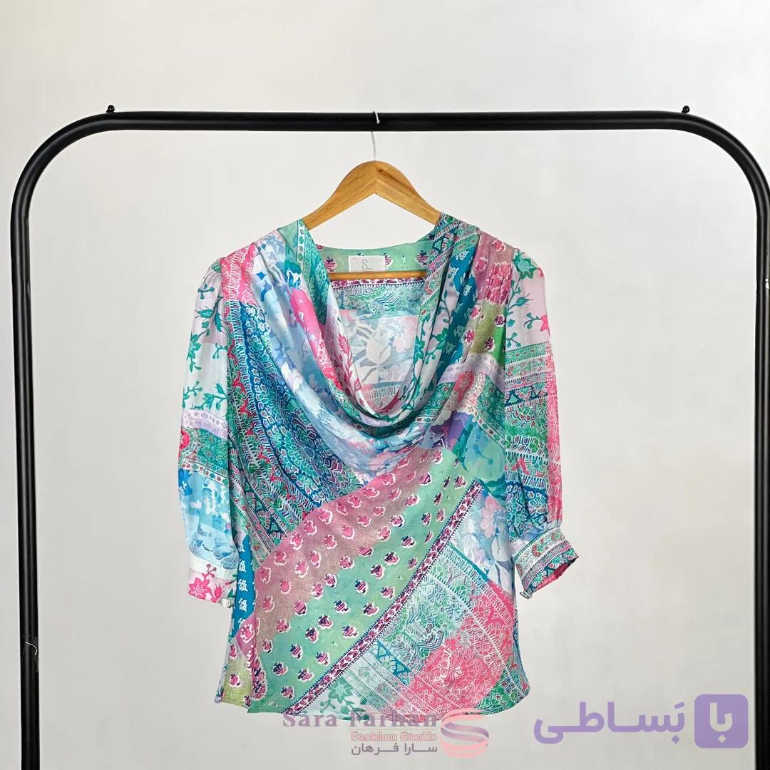 شومیز مجلسی آبرنگی — تصویر 1