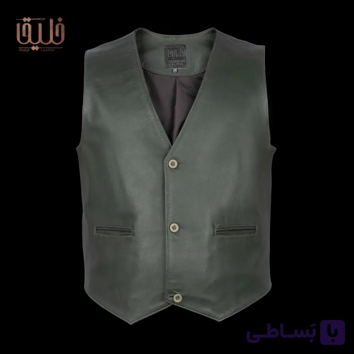 جلیقه چرم مردانه مدل K500 — تصویر 1