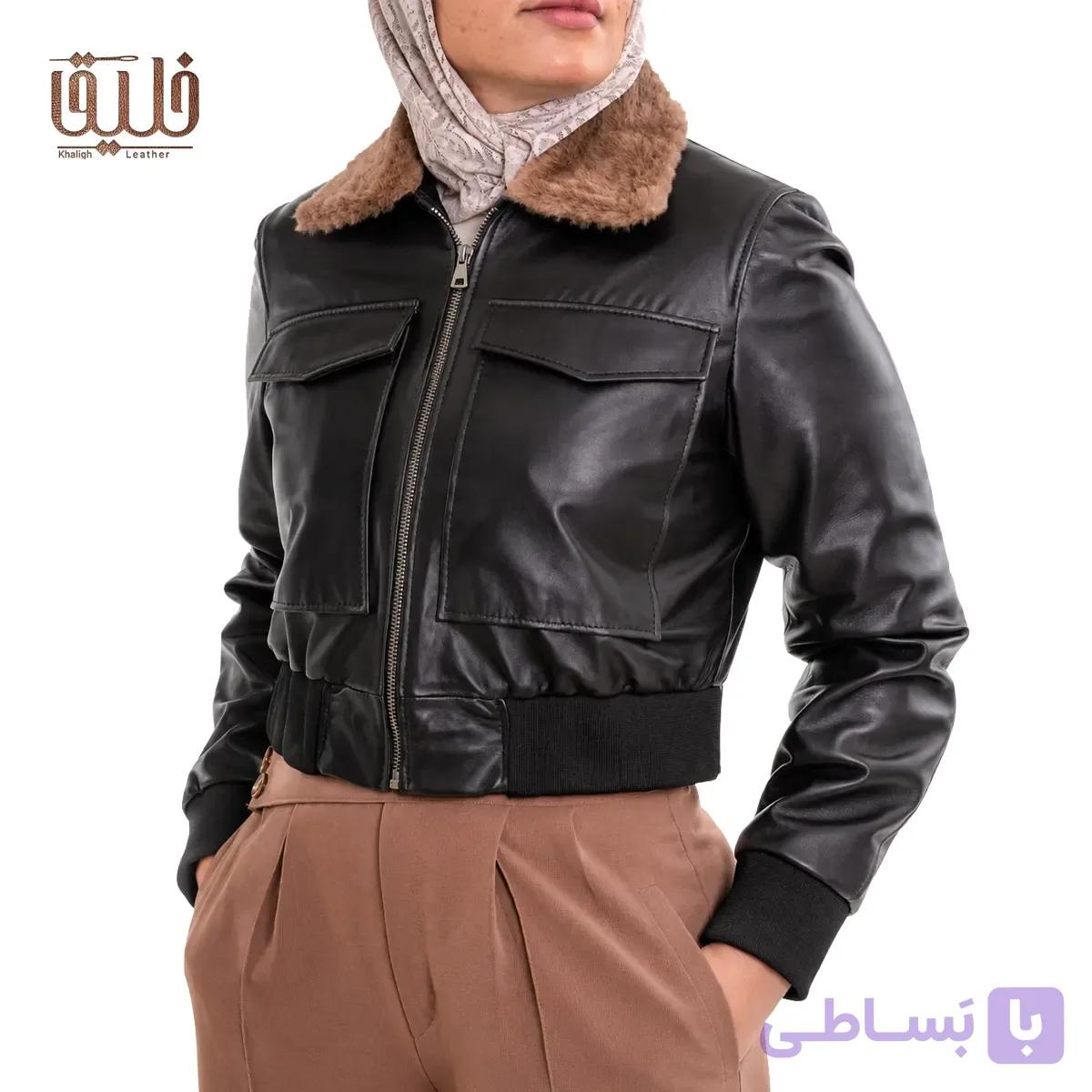 کت چرم زنانه مدل M30