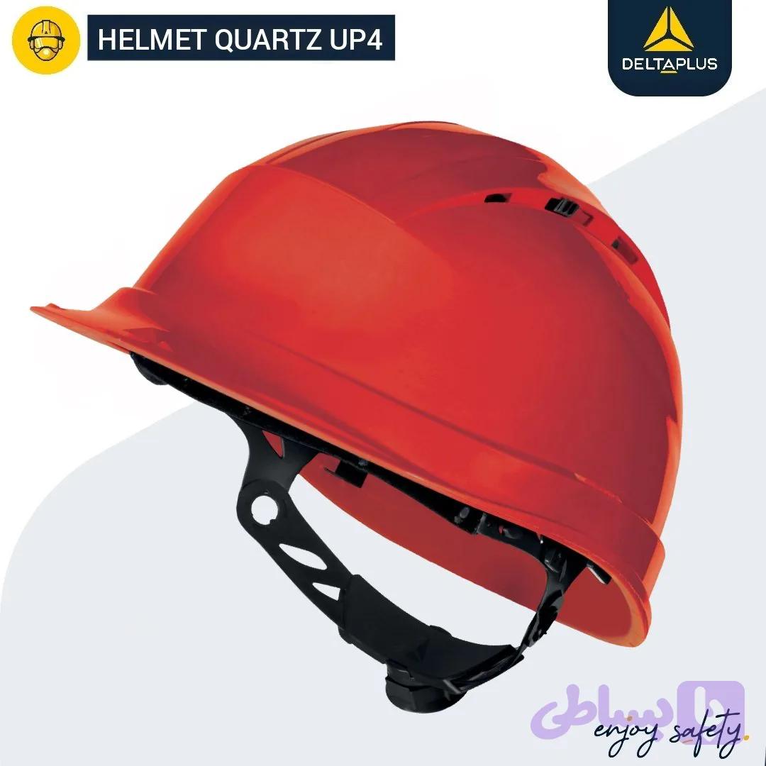 کلاه ایمنی مهندسی قرمز کوارتز آپ 4دلتا پلاس QUARTZ UP IV SAFETY HELMET RED DELTA PLUS