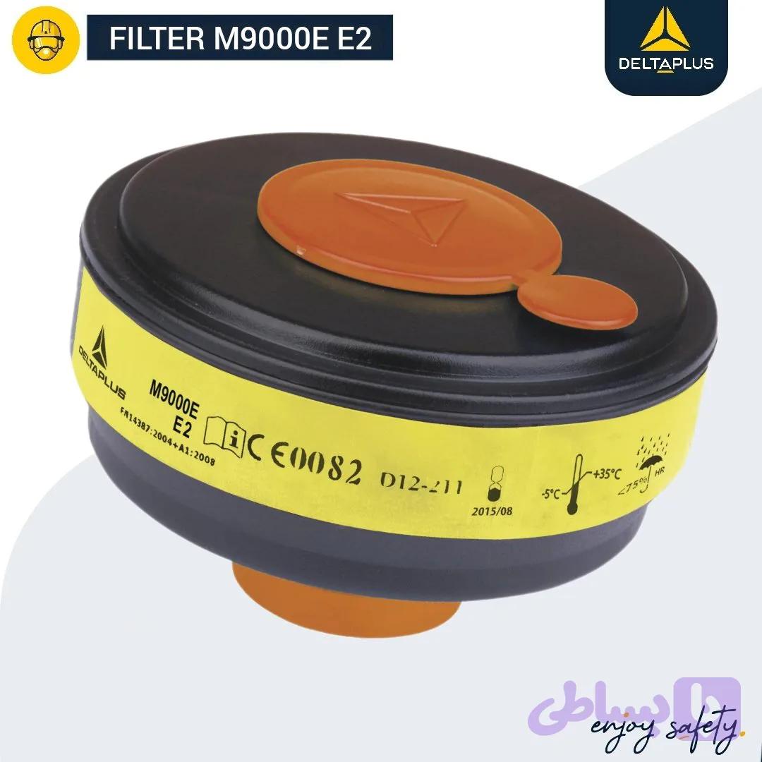 فیلتر ذرات اسیدی ماسک فول فیس M9000E دلتاپلاس DELTA PLUS FILTER MASK M9000E E2