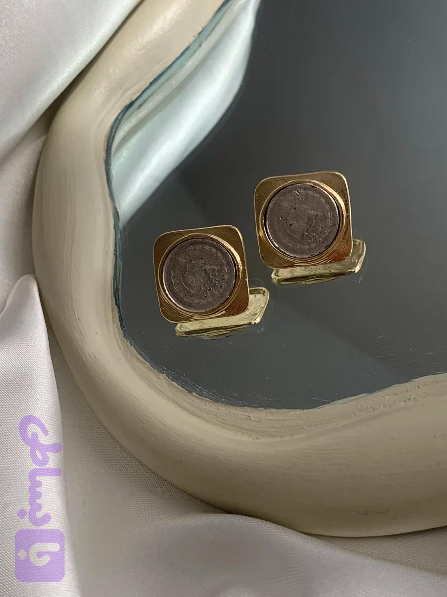 گوشواره سکه ورشو میخی. کد۱۰۳