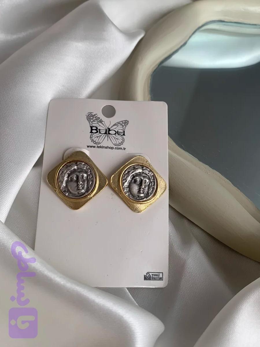 گوشواره سکه ورشو میخی. کد۱۰۲