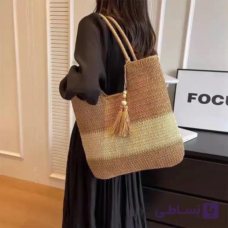 کیف رافیا بزرگ زنانه آستر دار ۱۰۲