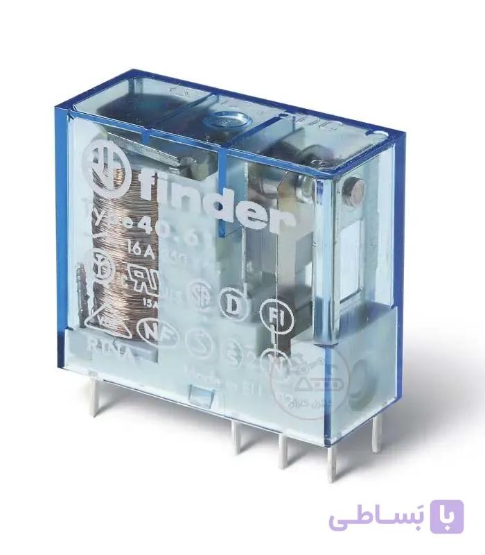 رله فیندر ۱ کنتاکت ۱۲ آمپر ۲۴ ولت DC مدل FINDER 40.51.90.24.0000