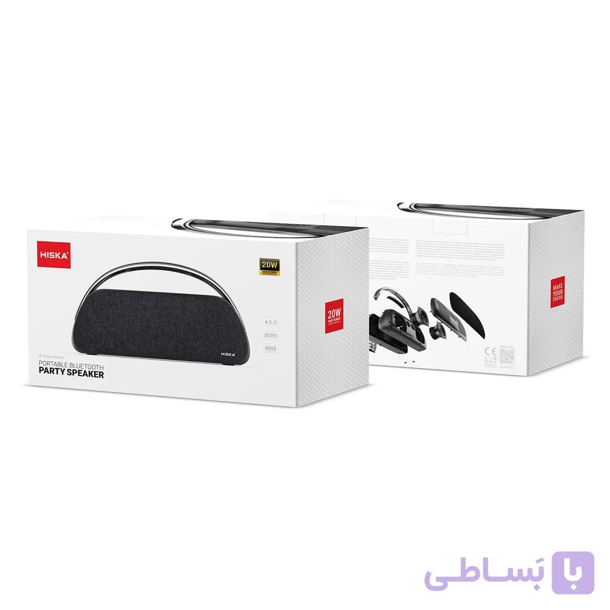 اسپیکر بلوتوثی قابل حمل هیسکا مدل B66 — تصویر 1