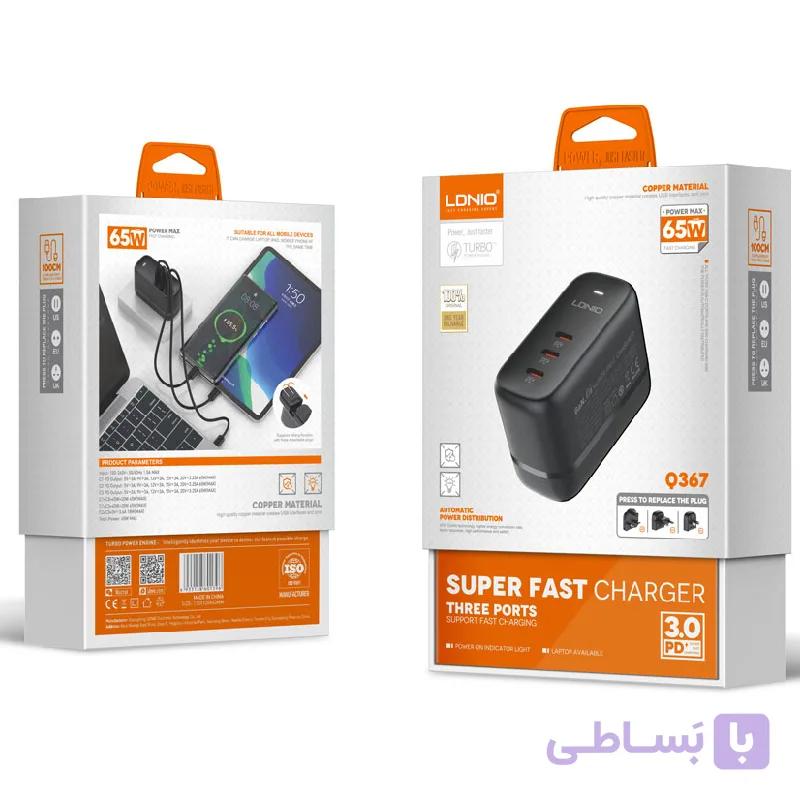 شارژر دیواری الدینیو مدل Q367 — تصویر 1