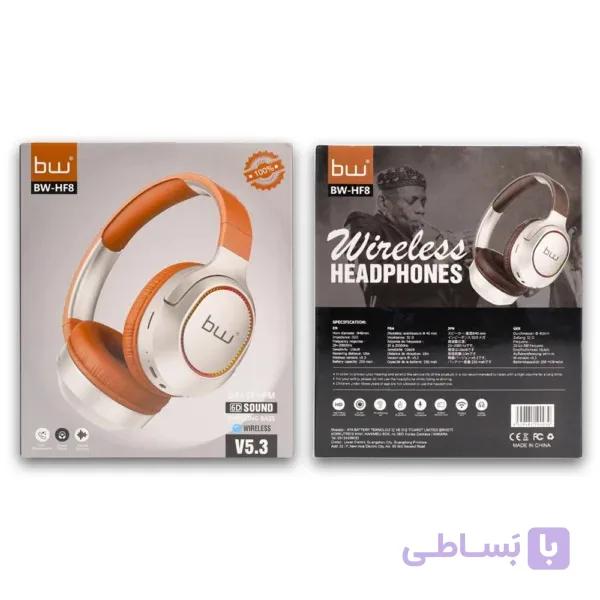 هدفون بی سیم bw مدل BW-HF8 — تصویر 1