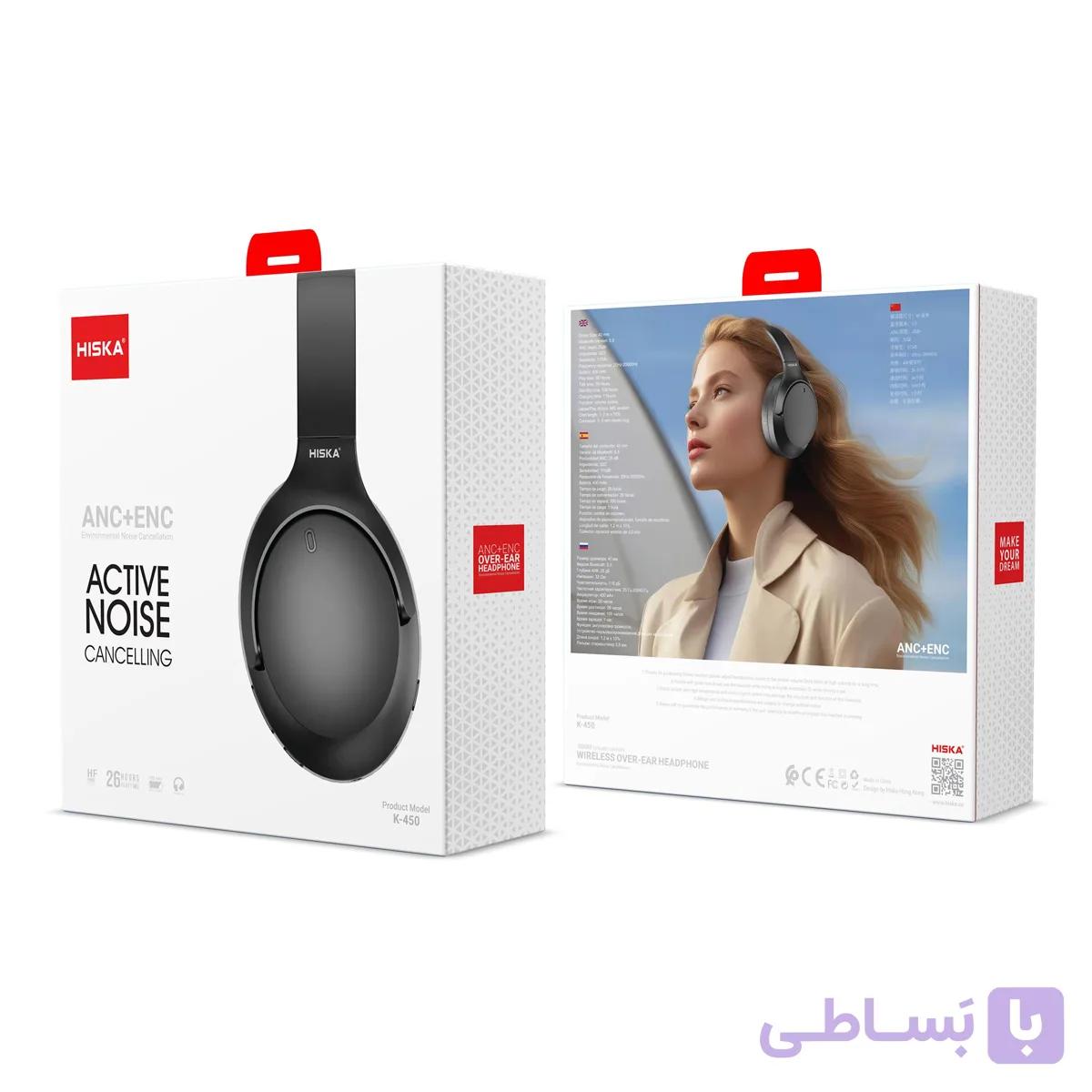 هدفون بی سیم هیسکا مدل K-450 — تصویر 1