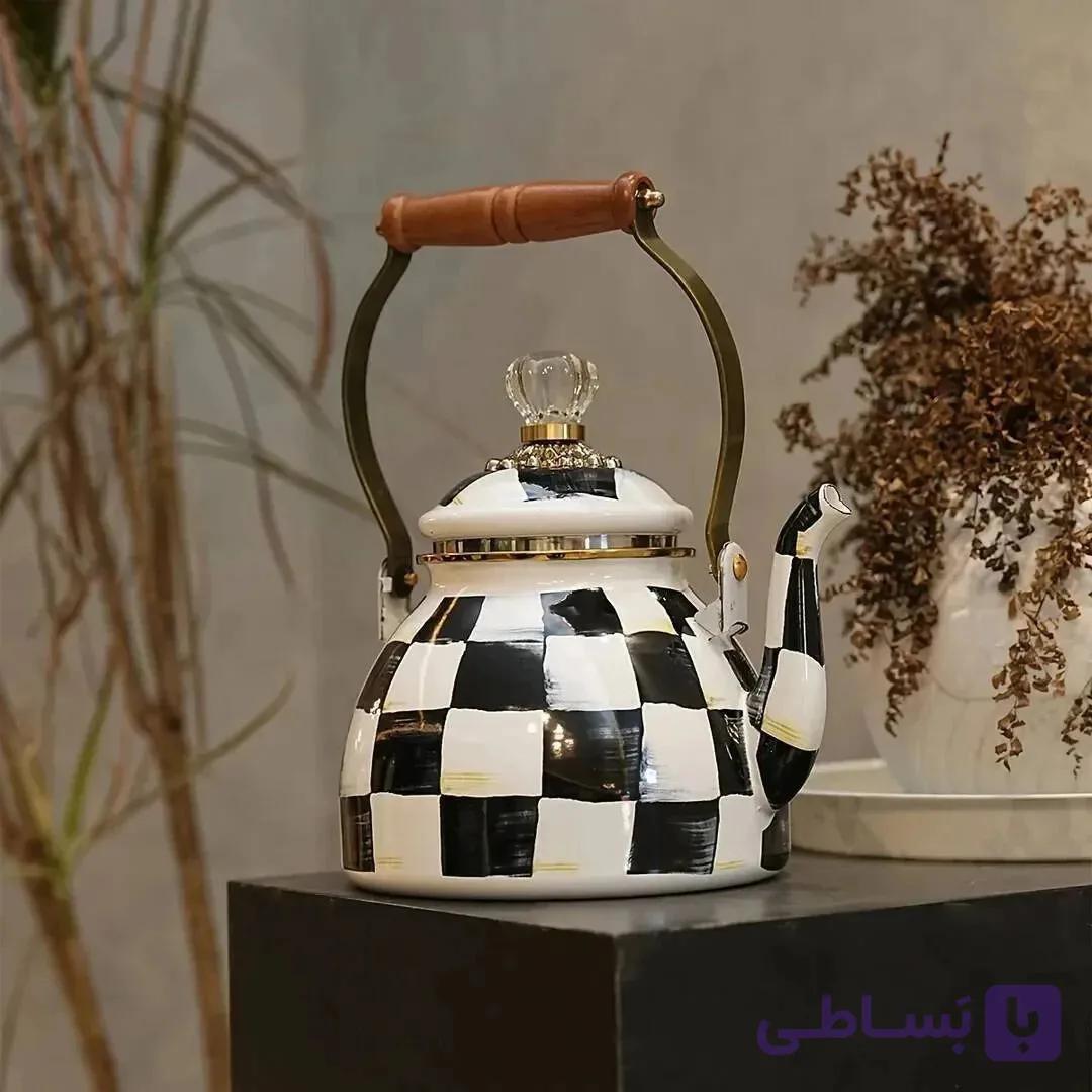 کتری سایز بزرگ درب کریستالی Dama وارداتی