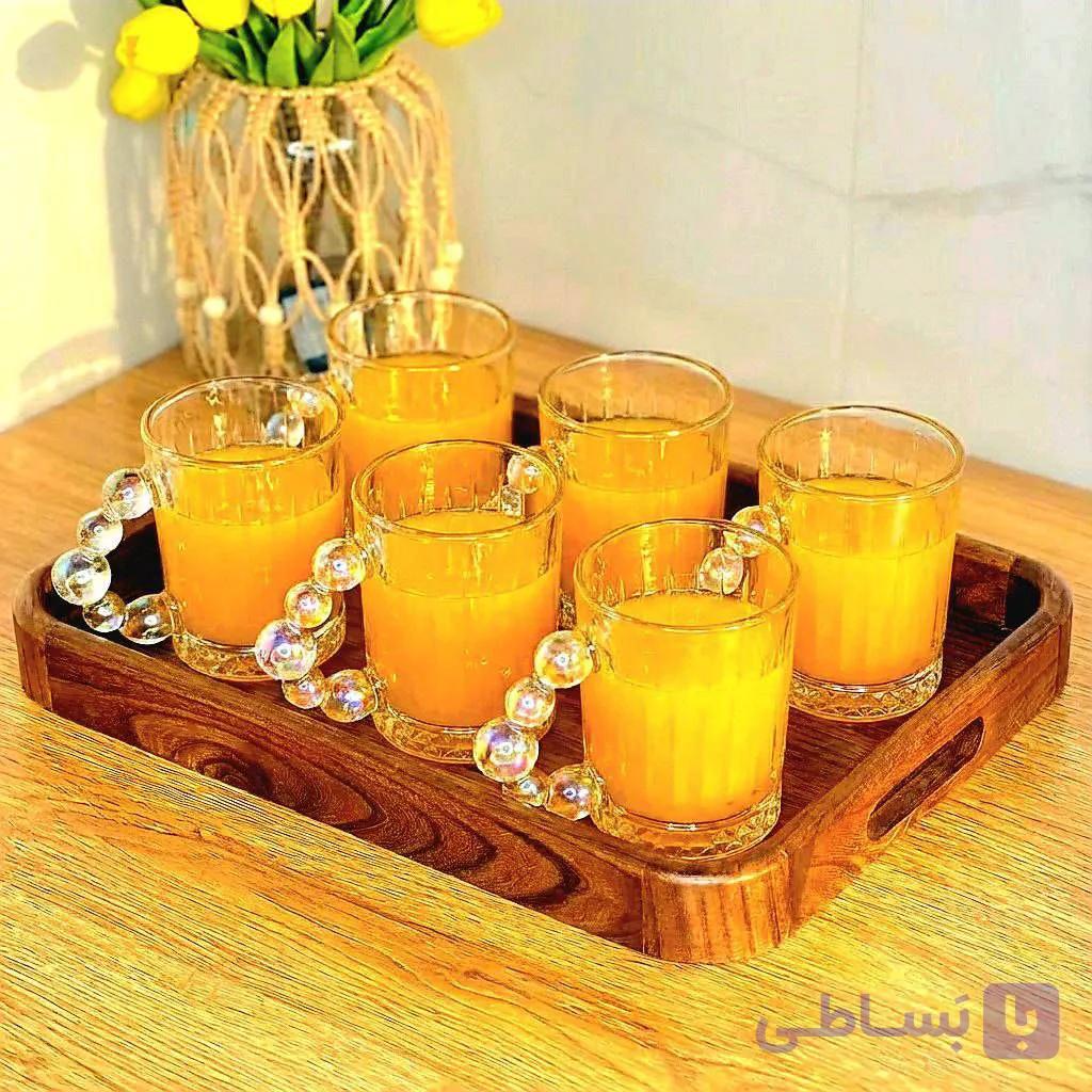 لیوان دسته مرواریدی برندsahin🇹🇷ترکیه