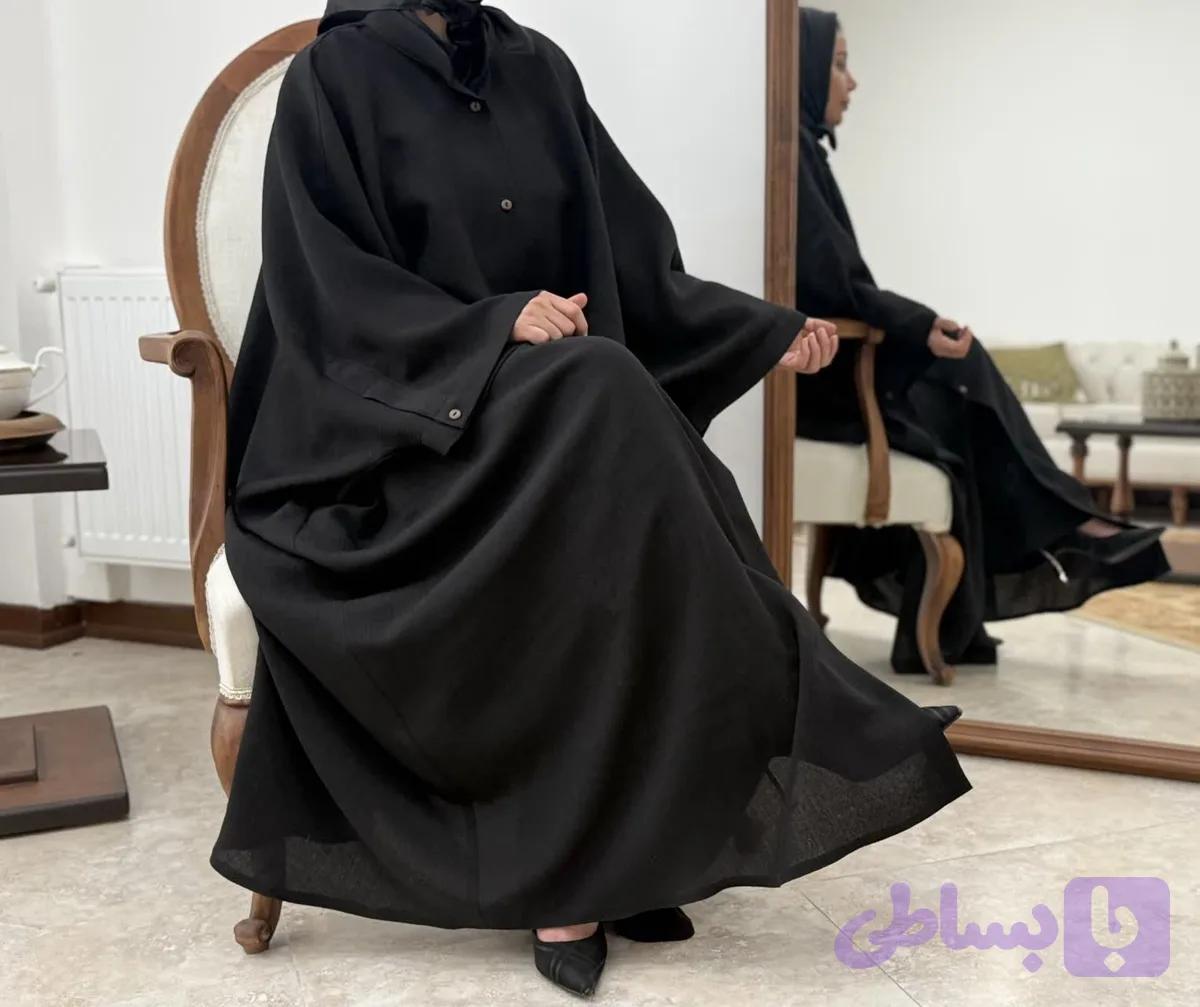 عبای یقه دیپلمات جلو دکمه دار