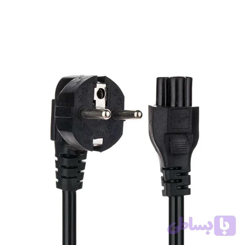 کابل برق سه پین منبع تغذیه لپ تاپ مچر به طول 1.5 متر