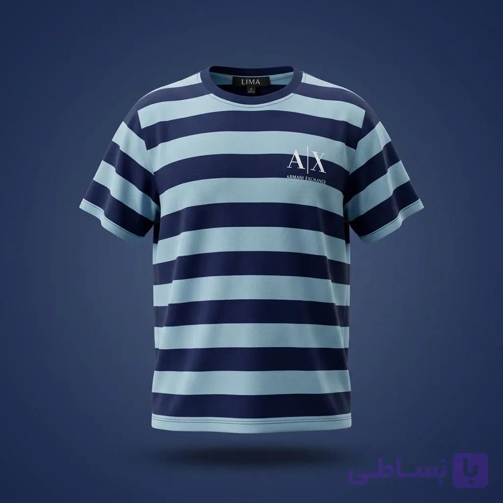 تیشرت بچگانه راه‌ راه AX — تصویر 1