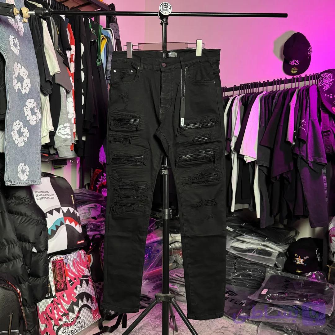 شلوار اسلیم فیت امیری فول مشکی – مسترکوالیتی slim-fit AMIRI — تصویر 1
