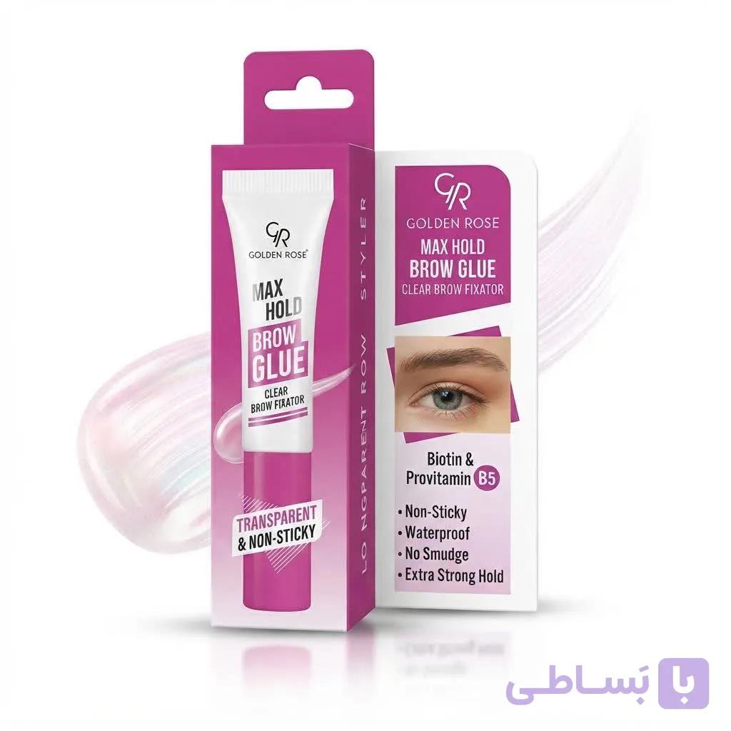 ژل چسب ابرو گلدن رز لیفت و تثبیت‌کننده  قوی ابرو  مدل  Max Hold