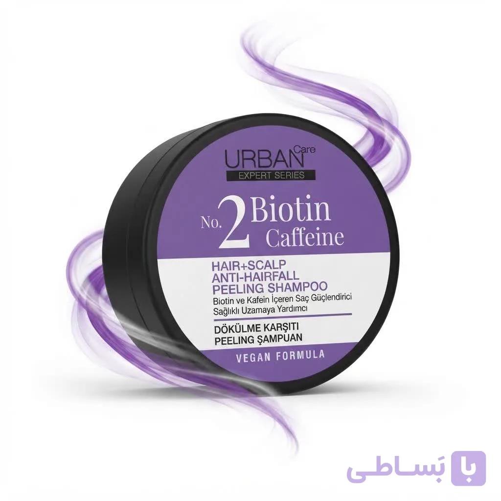 اسکراب لایه‌بردار پوست سر حاوی  بیوتین و کافئین برای درمان ریزش مدل   Urban Care Expert   حجم 200 گرم
