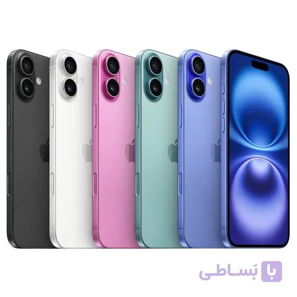 گوشی اپل دو سیم iPhone 16 (Not Active) | حافظه 128 گیگابایت گارانتی 18 ماهه شرکتی تعویض  با رجیستری CH
