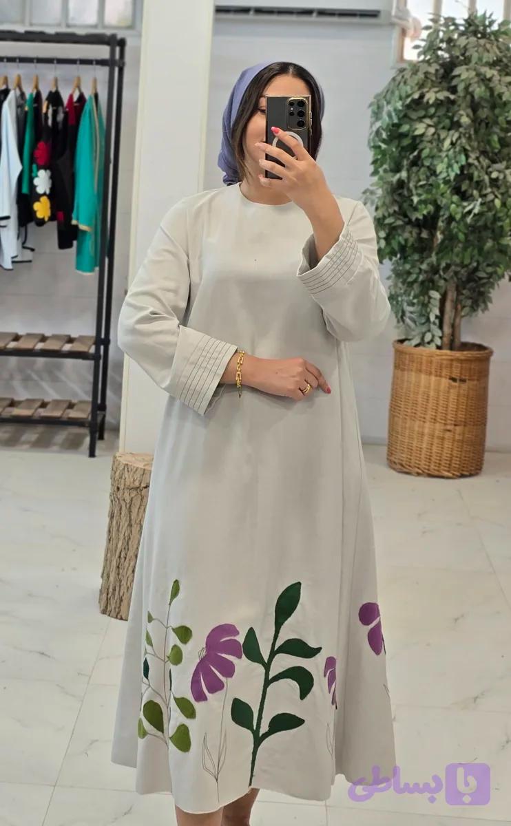 کفتان لینن تکه دوزی