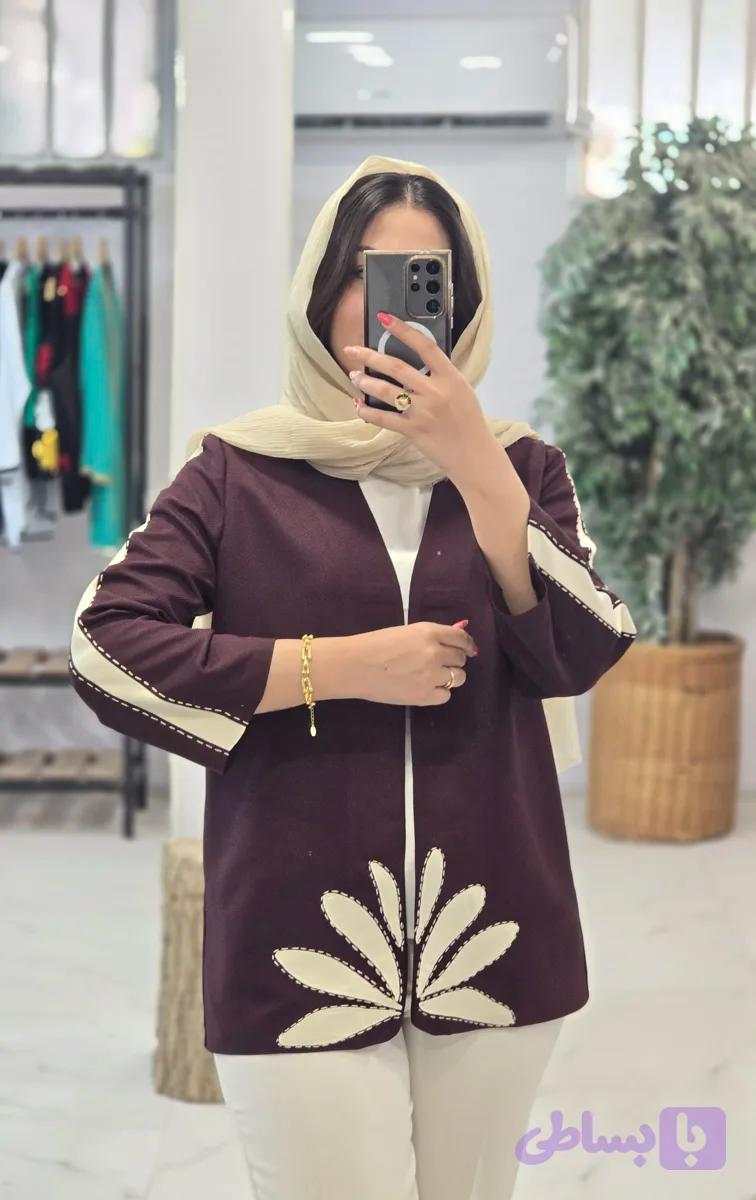 کت کرپ تکه دوزی