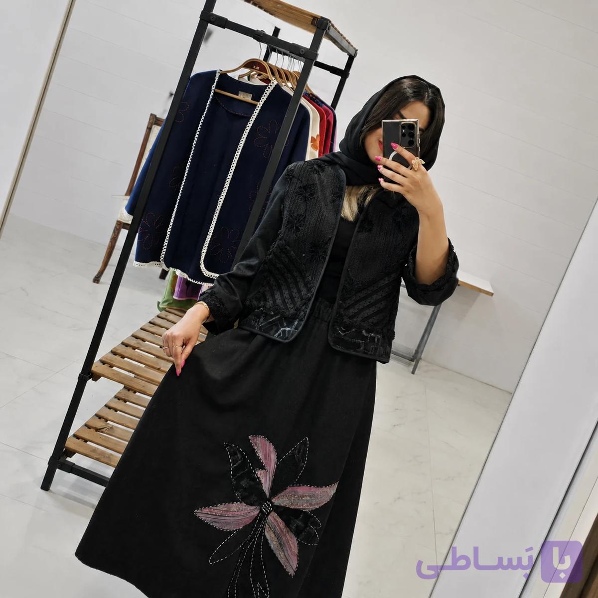 کت و دامن زنانه مینیمال،  چهل تکه ،مجلسی مدل ۶۷۴