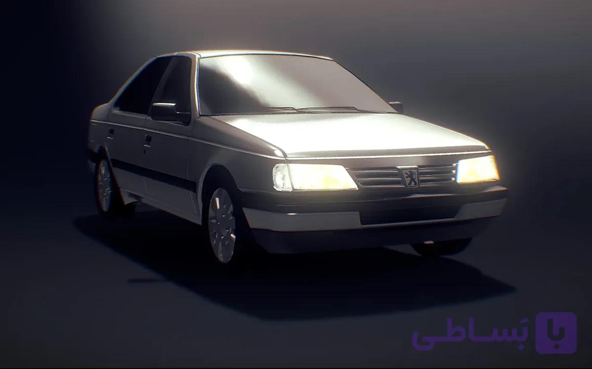 دانلود مدل سه بعدی پژو 405 (همراه با تسکچر) — تصویر 1