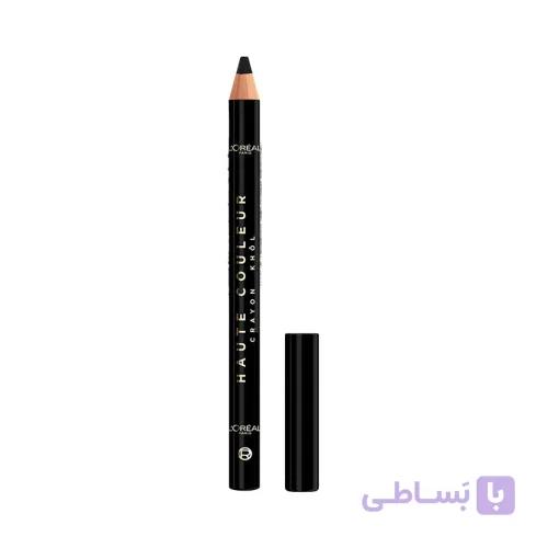 مداد چشم لورآل مدل Haute Couleur رنگ 110 Noir Silk – مشکی ابریشمی — تصویر 1