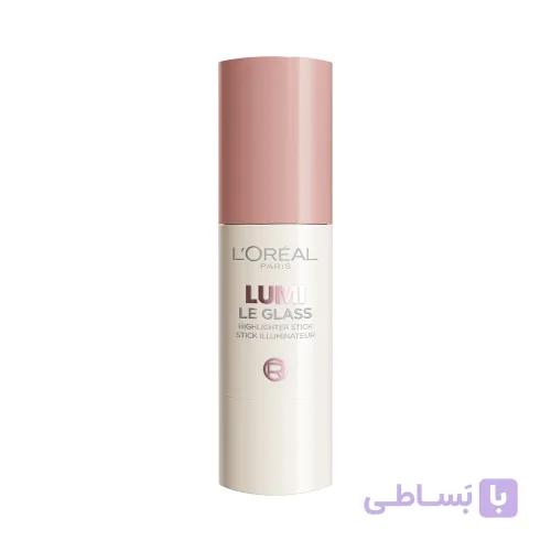 استیک هایلایتر لورآل با جلوه پوست شیشه‌ای – شماره 620 Lumi Glass Glassy Pink — تصویر 1