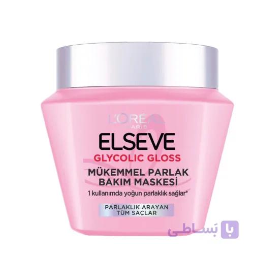 ماسک مو السیو گلایکولیک گلاس Glycolic Gloss لورآل برای درخشندگی و براقیت مو ۳۰۰ میلی‌لیتر — تصویر 1