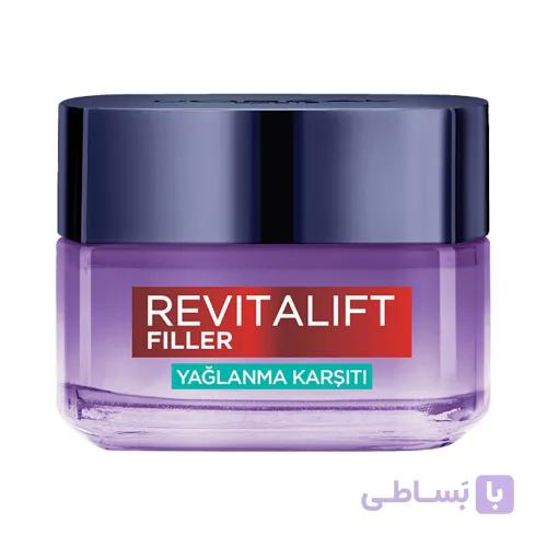 کرم ژل مرطوب‌کننده لورآل Revitalift Filler ضد چربی بر پایه آب حاوی سالیسیلیک اسید و هیالورونیک اسید — تصویر 1