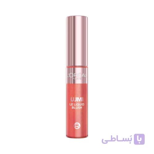 رژگونه مایع لومی لورال رنگ Gold Pink با پیگمنت بالا و جلوه درخشان — تصویر 1