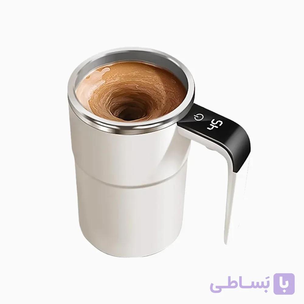 ماگ همزن مغناطیسی شارژی با نمایشگر دما — تصویر 1