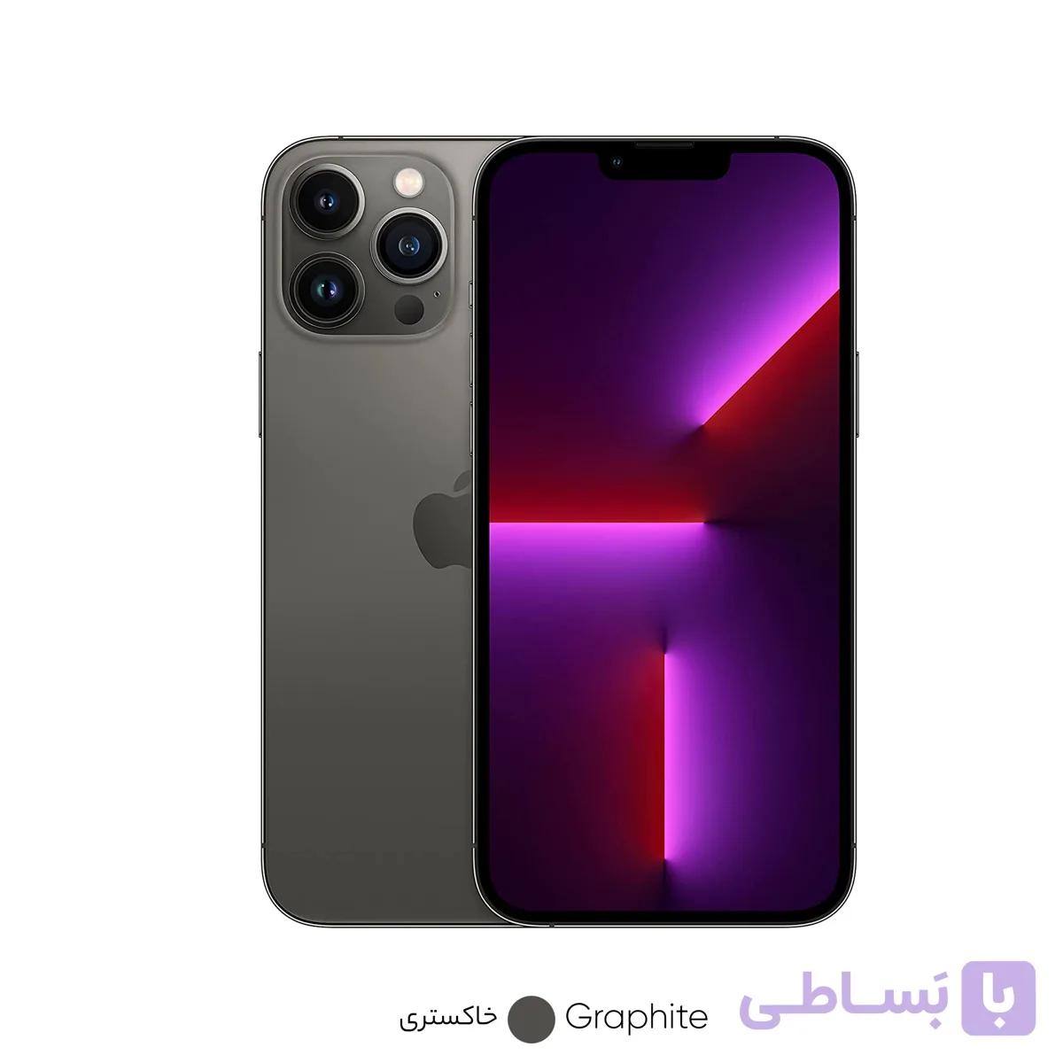 گوشی موبایل اپل مدل iPhone 13 Pro Max – ظرفیت 256 گیگابایت – رم 6 – تک سیم‌ کارت – پارت نامبر LLA دارای 18 ماه گارانتی شرکتی معتبر – پک اصلی