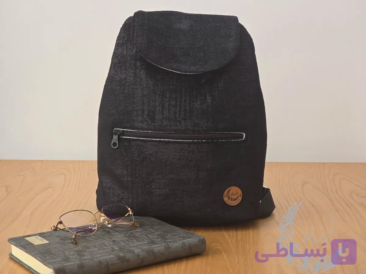 کوله پشتی نورماه با دهانه جمع شو جین