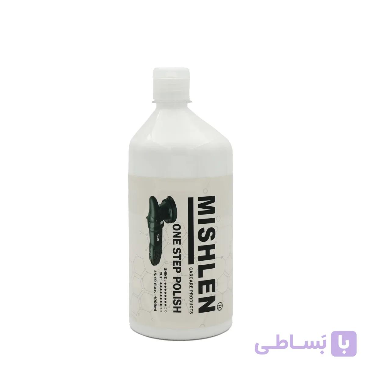 پولیش وان استپ خودرو میشلن – یک لیتری – ترکیب نانو ساینده بدون روغن سیلیکونی و پرکننده