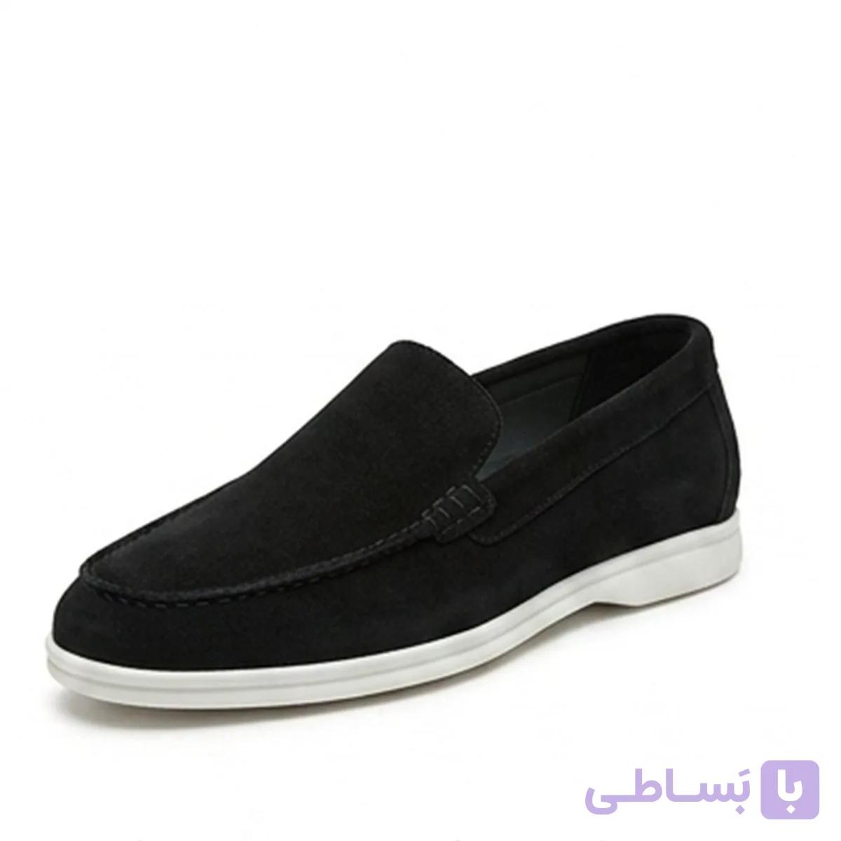 کفش کالج مردانه جیر مشکی کد 68 — تصویر 1