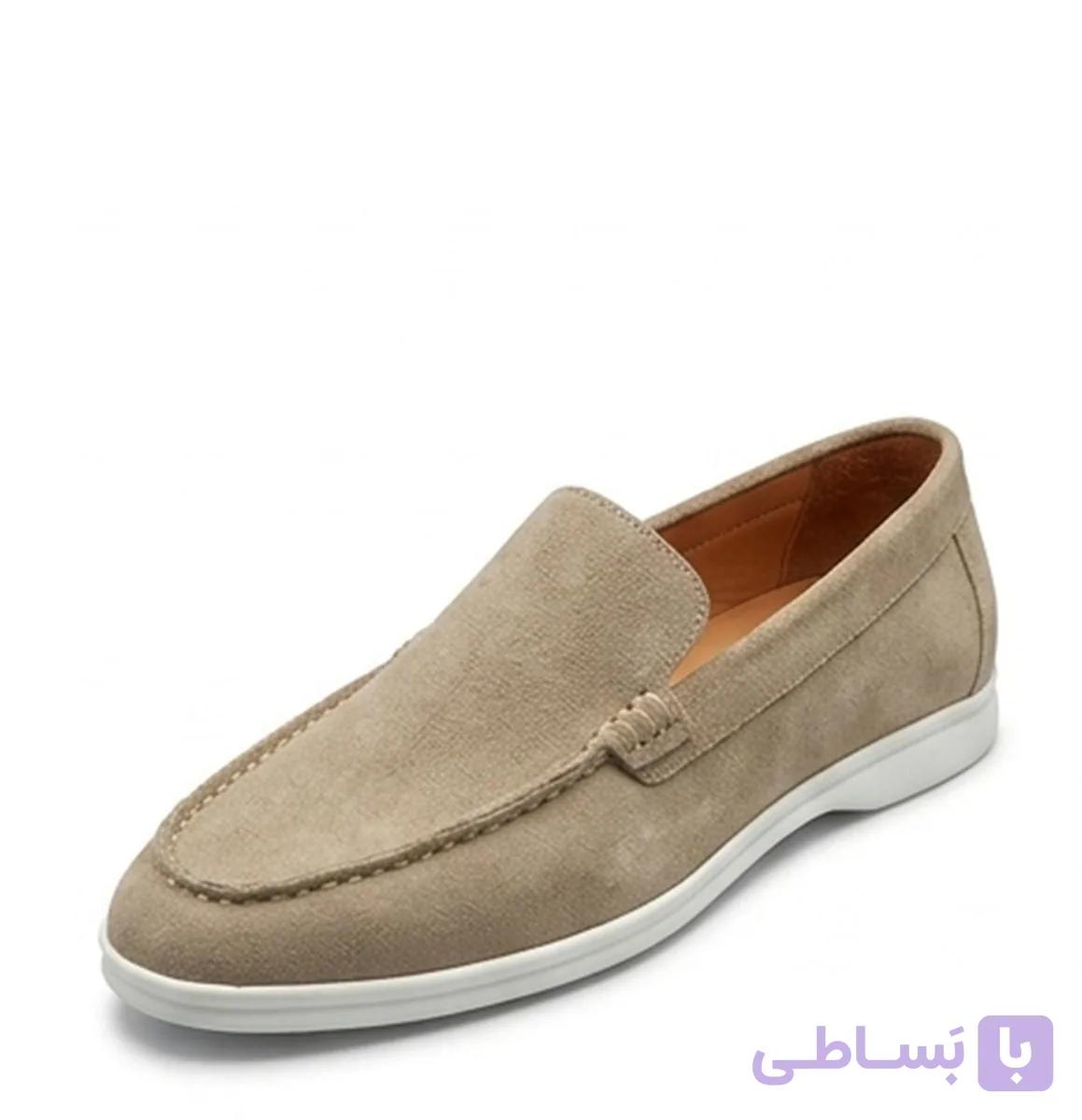 کفش کالج مردانه جیر بژ کد72 — تصویر 1
