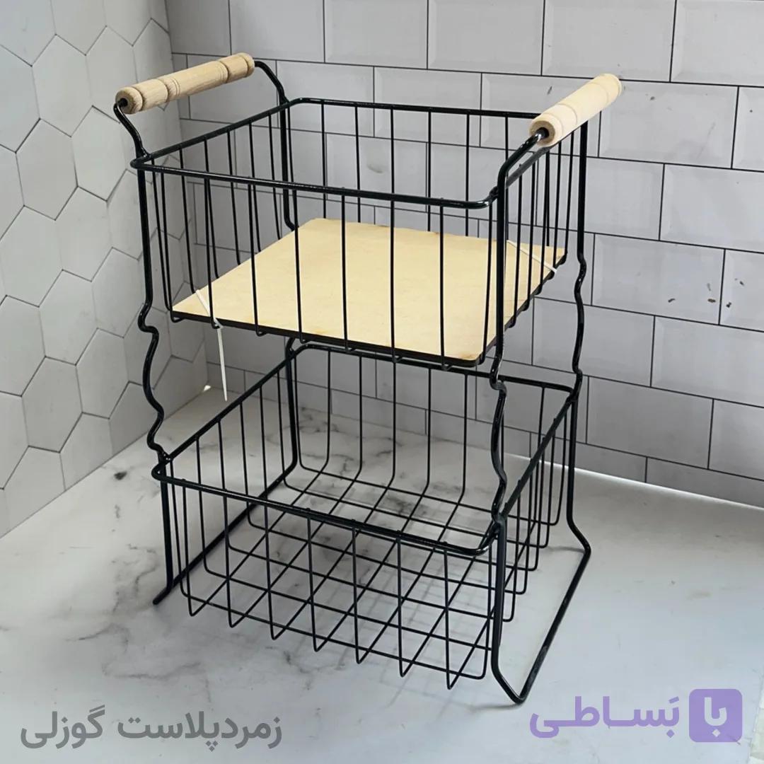 جا پیازی کف چوبی دوطبقه پرمیس — تصویر 1