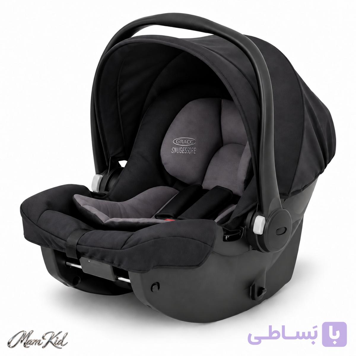 کریر و صندلی خودرو نوزاد Graco SnugEssentials i-Size R129 – Black — تصویر 1